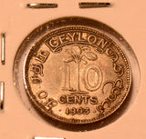 C0071 Ceylon 1903  10 Cents   combine shipping