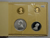 Order of Malta 1967 Proof Set mintage 1000, with 2 rare gold pieces GL0042 combi