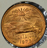 Mexico 1973  20 Centavos gem BU what you receive is a different coin but same gr