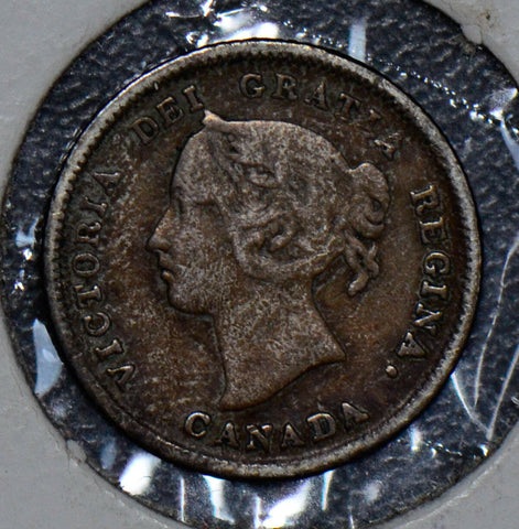 Canada 1882 H 5 Cents silver  190110 combine shipping