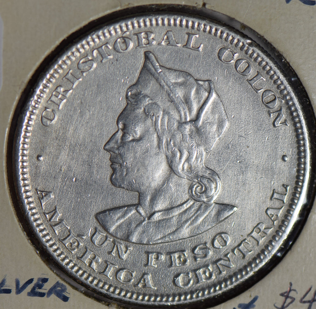 El Salvador 1904 Peso silver  E0100 combine shipping