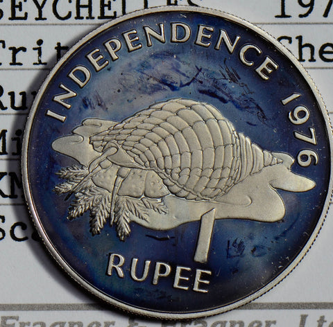 Seychelles 1976 Rupee mintage 8500 Triton Conch Shell S0176 combine shipping