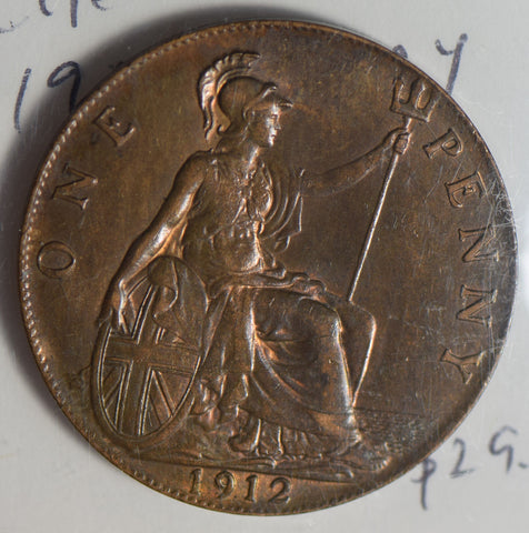 Great Britain 1912 Penny lustrous UNC GR0283 combine shipping