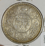 British India 1912 B Rupee silver  I0455 combine shipping