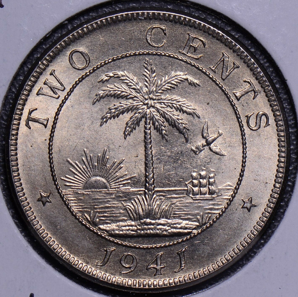 Liberia 1941  2 Cents  gem BUelephant L0016 combine shipping