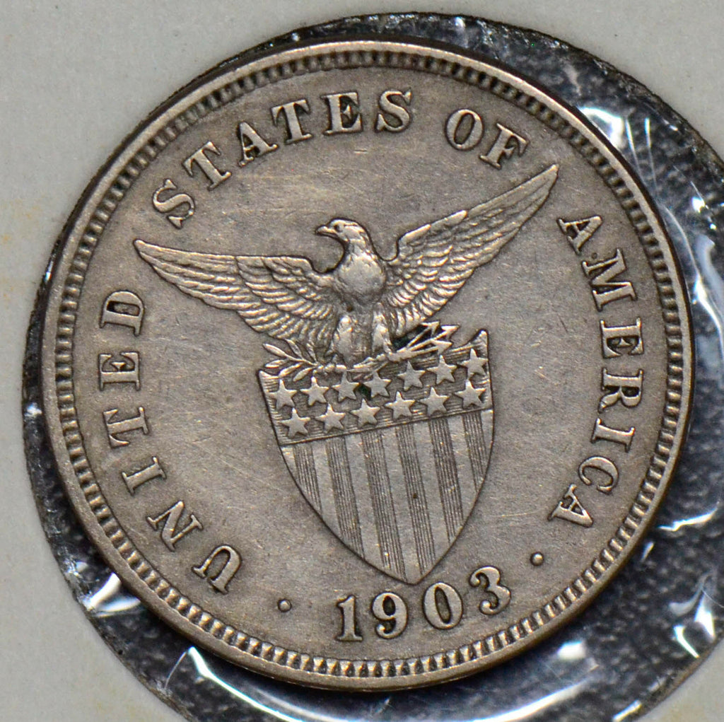 Philippines 1903 5 Centavos eagle animal  190044 combine shipping