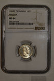 1869C Germany Prussia 1 Groschen NGC MS 64 NG0032 combine shipping