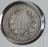 British India 1840 1/2 half rupee silver  I0470 combine shipping