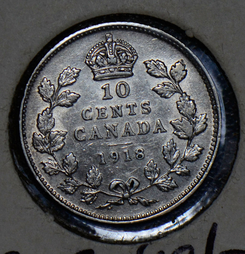 Canada 1918 10 Cents silver  190319 combine shipping