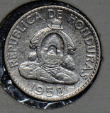 Honduras 1958 20 Centavos silver  190383 combine shipping