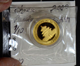 China 2000 10 Yuan gold mint sealed BU 1/10 oz panda GL0066 combine shipping