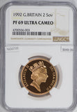 Great Britain 1992 2 Sovereign gold NGC PF69 ultra cameo pound NG0705 combine sh