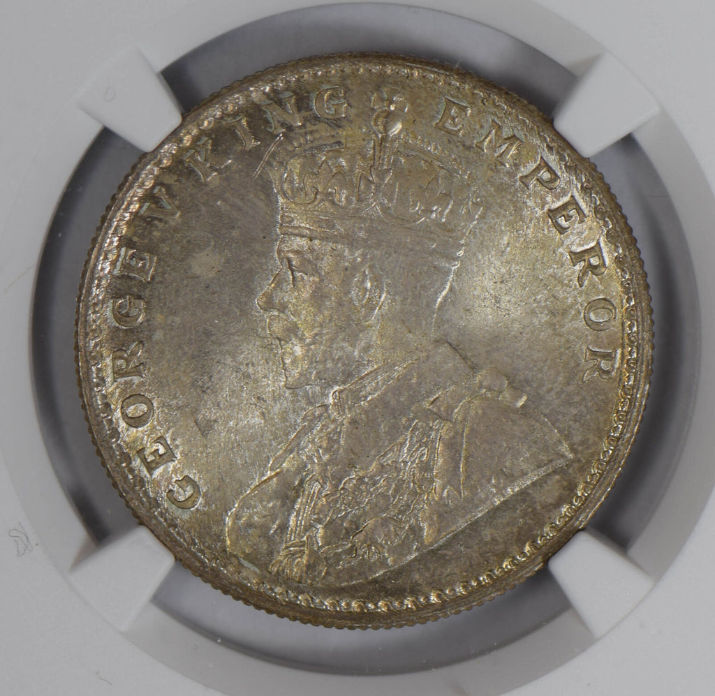 British India 1919 B Rupee silver NGC MS64 full luster rare grade NG0773 combine