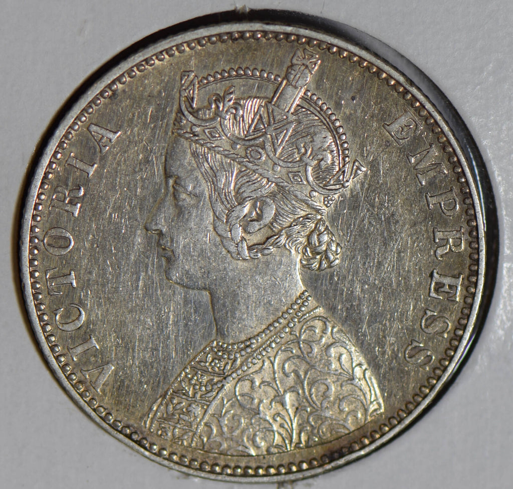 India Princely States 1892 bikanir Rupee silver  I0409 combine shipping