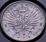I0123 Italy 1905  2 Lira   combine shipping