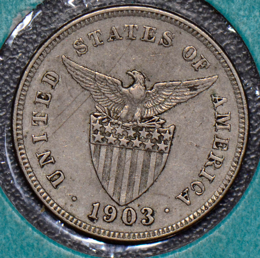 Philippines 1903 5 Centavos eagle animal  190056 combine shipping