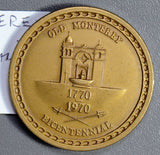U0065  1970 Medal Monterey Bicentennial  combine shipping