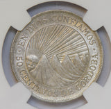 Nicaragua 1912 H 50 Cents silver NGC AU58 NG0694 combine shipping