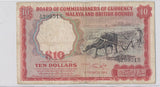 RC0004 Malaya and Borneo 1961  10 Dollars  9 combine shipping