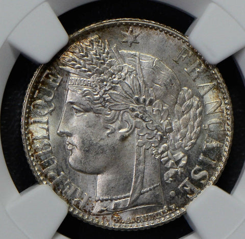 France 1888 A Franc silver NGC MS65+ NG0560 combine shipping