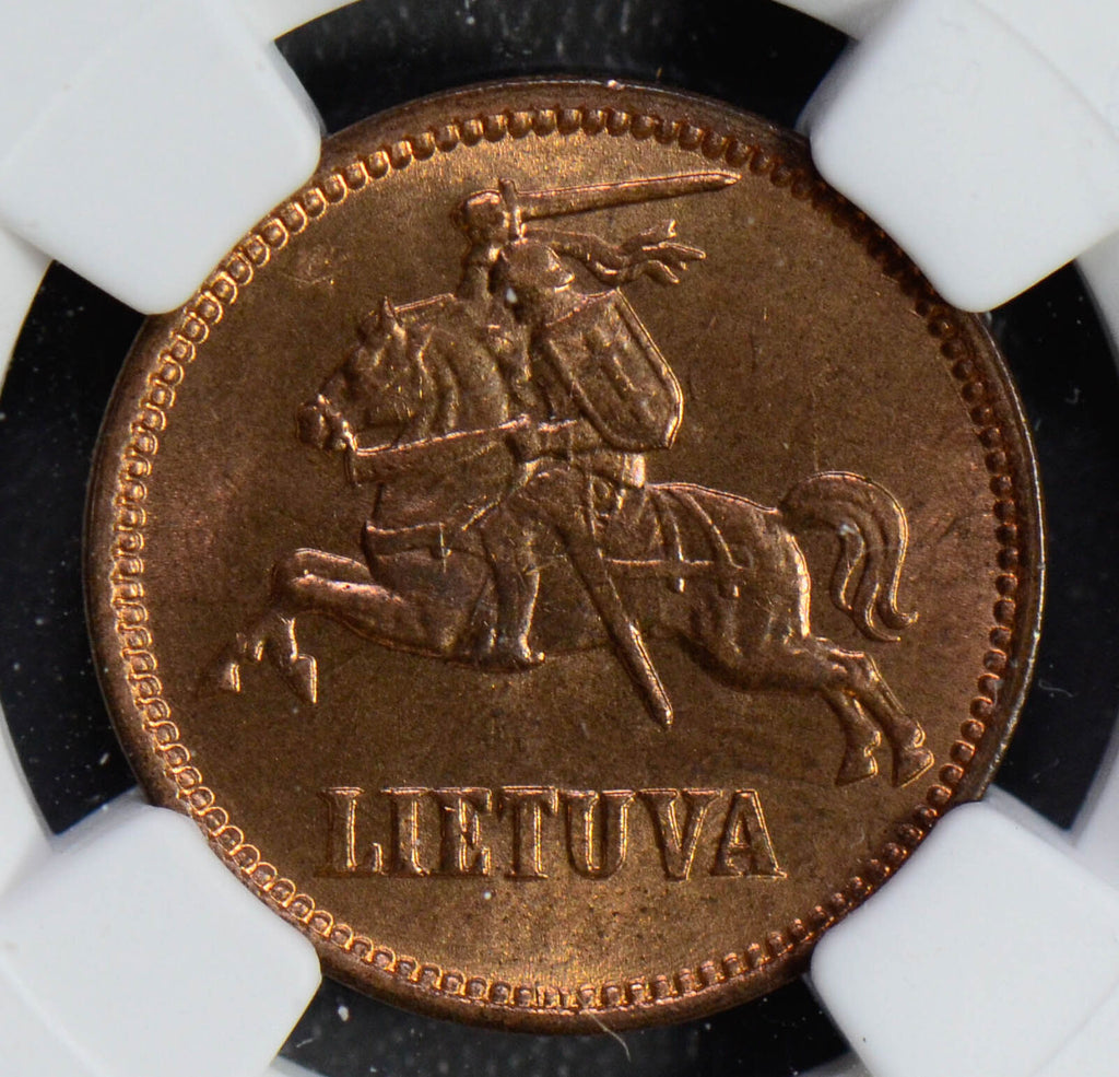 Lithuania 1936 5 Centas NGC MS65RB rare in this grade NG0492 combine shipping