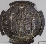 Italy 1807 M 5 Lire silver NGC MS61 kingdom of napoleon, full luster! NG0797 com