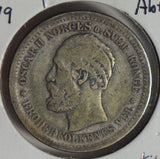 Norway 1879 Krone silver  N0187 combine shipping