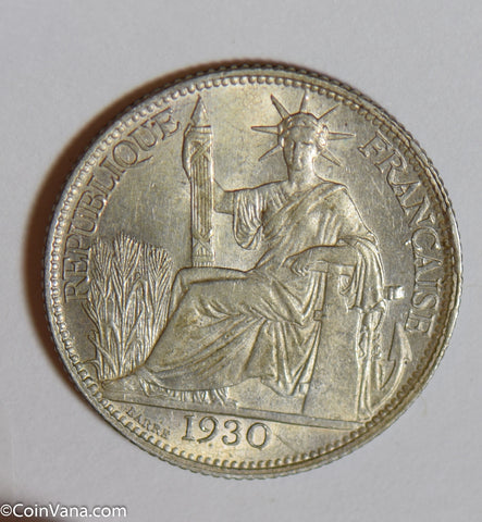 French Indo china 1930 20 Cents silver  F0186 combine shipping