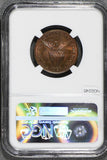 Philippines 1929 M Centavo NGC MS64 RB NG0245 combine shipping