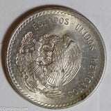 Mexico 1947 5 Pesos silver Cuauhtemoc M0325 combine shipping