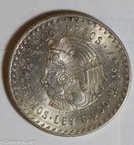 Mexico 1947 5 Pesos silver Cuauhtemoc M0325 combine shipping