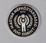 Hungary 1979 200 Forint silver proof international year of child (capsule broken