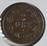 Sweden 1864 2 Ore  S0250 combine shipping