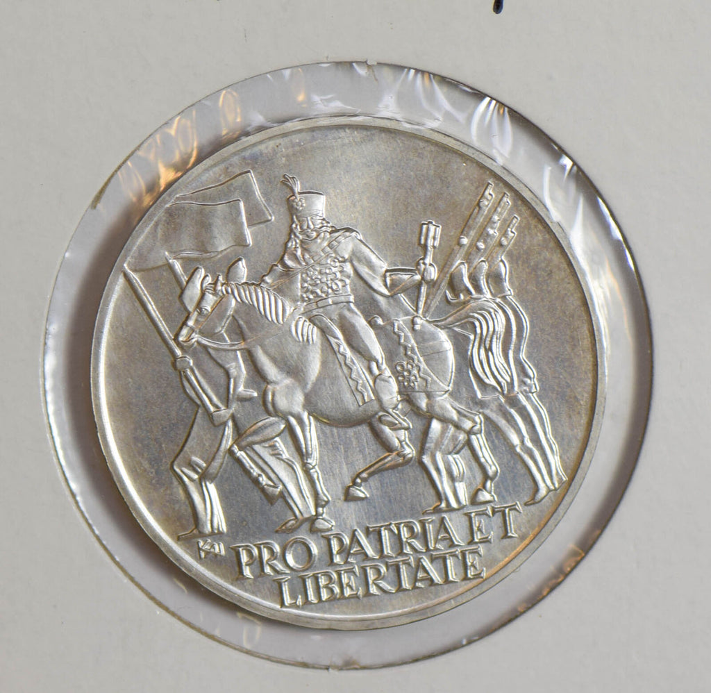Hungary 1976 200 Forint silver birth of ferencz rakoczi II horse knight BU0358 c