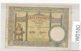 W0180 French Indo China 1936~9  100 Piastres  combine shipping