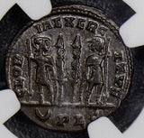 NG0284 Roman AD 337 ~340  NGC CH XF Constantien II AE3/4 sharp strike combine sh