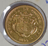 Costa Rica 1899 20 Colones gold  GL0093 combine shipping