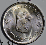 Philippines 1947 50 Centavos silver  P0161 combine shipping