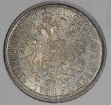 Austria 1860 A Florin silver lustrous A0071 combine shipping