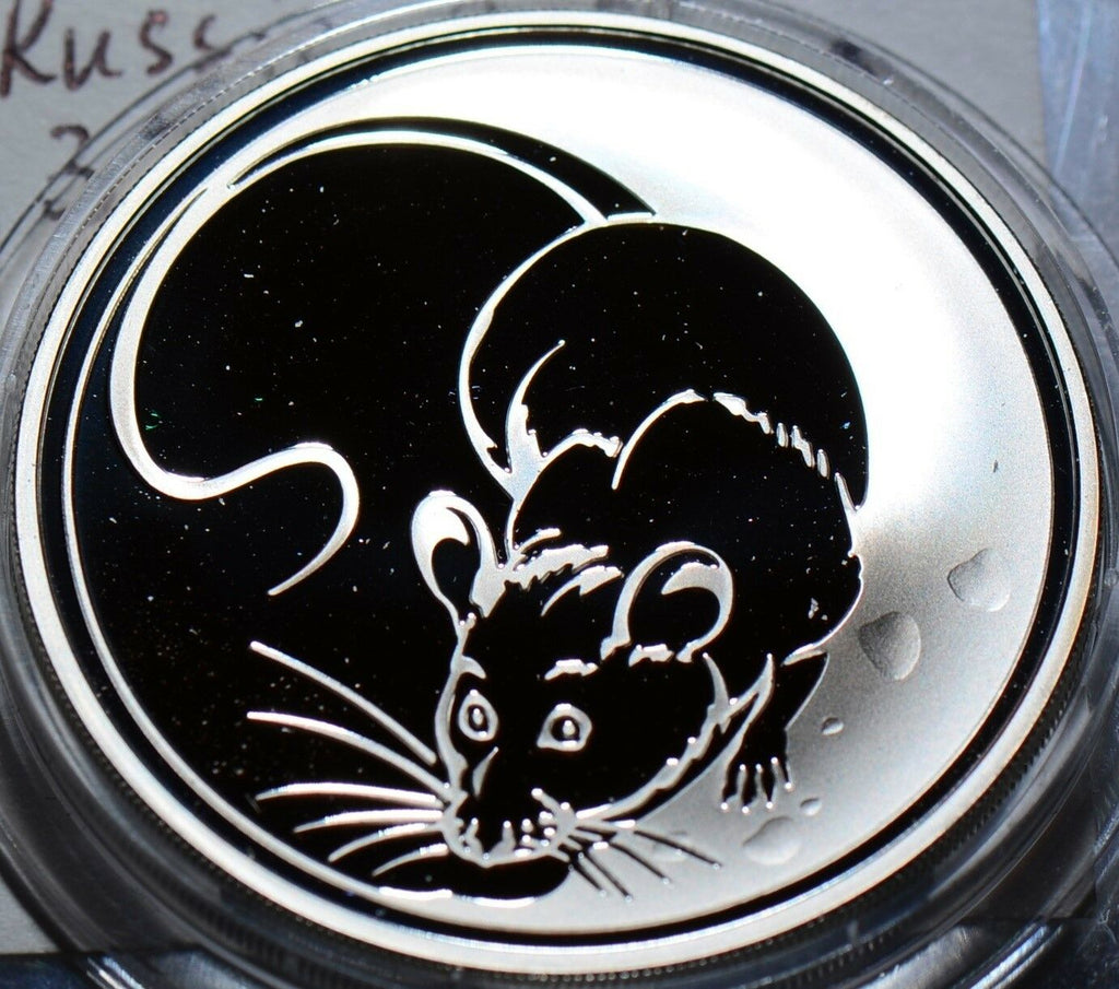 R0006 Russia 2008  3 Roubles  lunar year rat mintage 10,000 ruble combine shippi