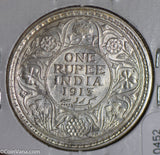 British India 1913 Rupee silver UNC I0452 combine shipping