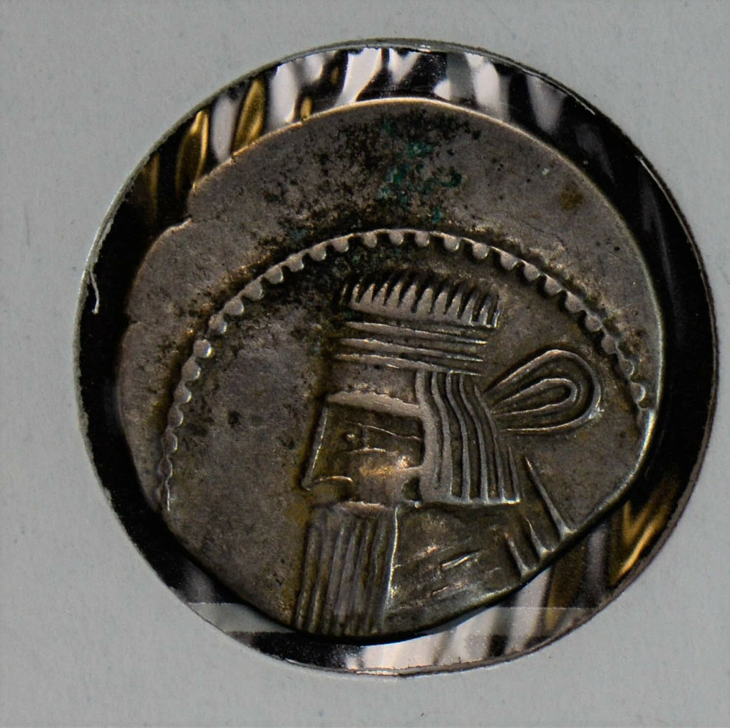Greece AD 10 ~38 Drachm silver Greek parthia Artabanos II I0312 combine shipping