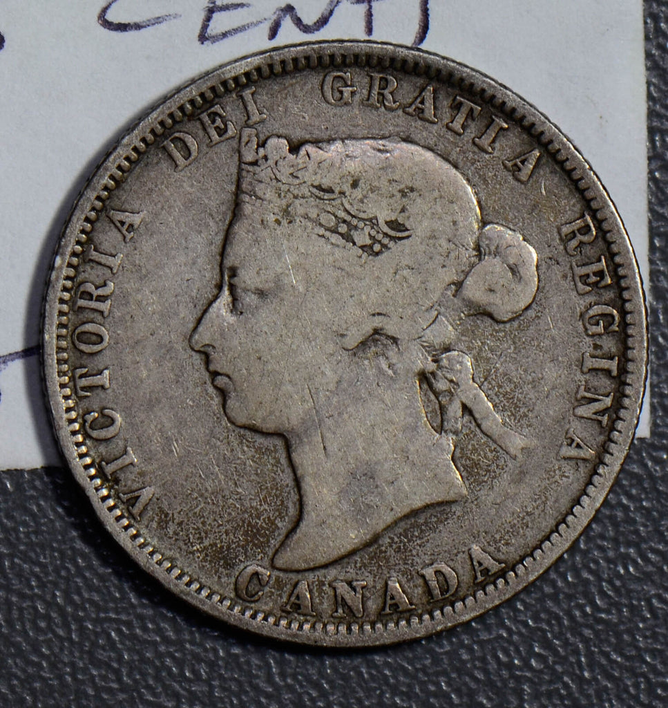Canada 1882 25 Cents silver  CA0279 combine shipping