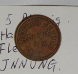 German States 1917 ~24 Hamm Fleischer JNNUNG notgeld 5 Pfennig rare GE0119 combi