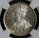 British India 1936 C 1/2 Rupee silver NGC MS64 calcutta  NG0403 combine shipping