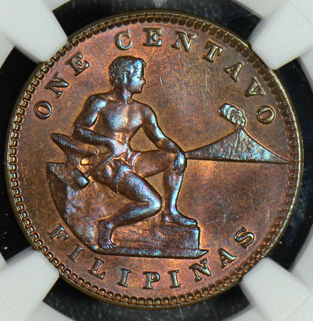 Philippines 1929 M Centavo NGC MS64 RB NG0245 combine shipping