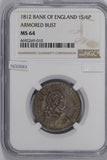 Great Britain 1812 1 shilling 6 Pence silver NGC MS64 bank of england armored bu