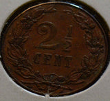 Netherlands 1904 2 1/2 Cents N0001 combine shipping