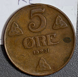 Norway 1921 5 Ore  N0093 combine shipping