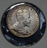 Canada 1906 5 Cents silver AU 190259 combine shipping